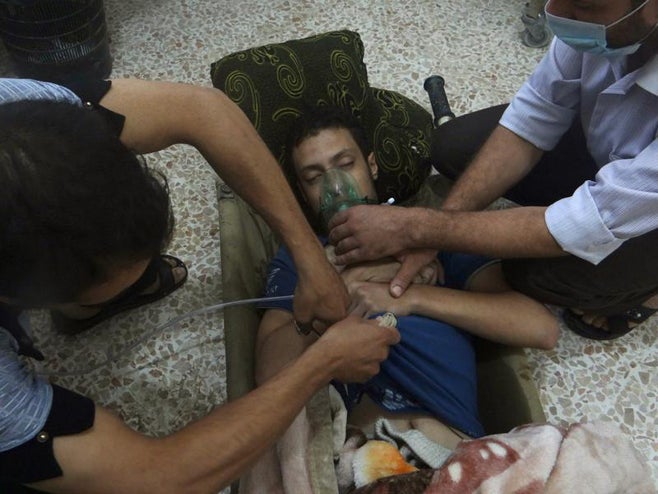 Syria CHemical attach arabic