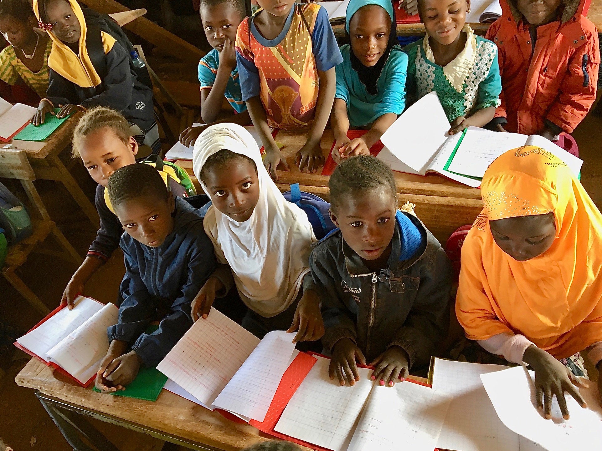 Young students in a classroom