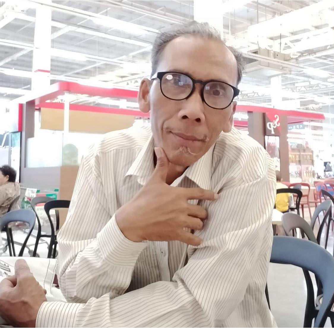 Chum Sarath, in a photograph posted to former CNRP parliamentarian Kong Saphea’s Facebook page, October 6, 2020.
