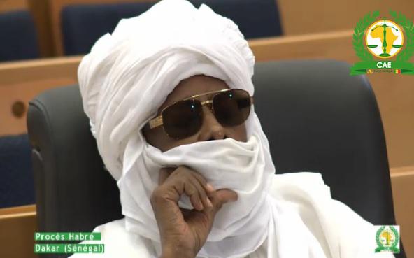 Hissene Habre during his trial in 2015
