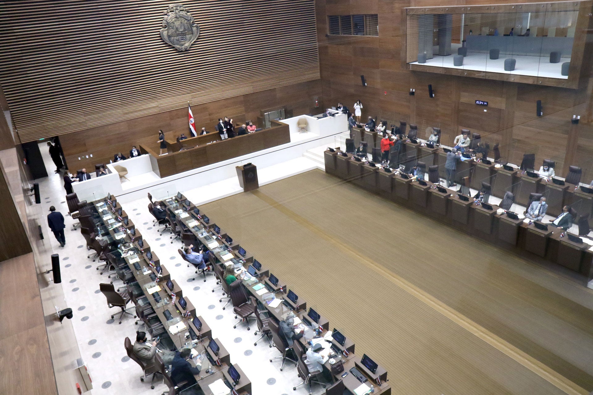 Una sesión plenaria en la Asamblea Legislativa de Costa Rica