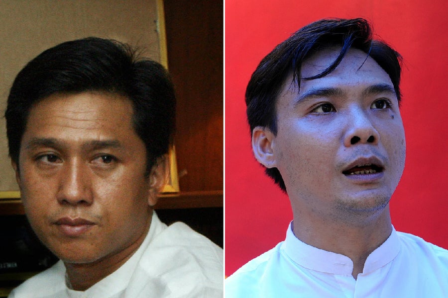 Kyaw Min Yu (left) and Phyo Zeya Thaw (right)