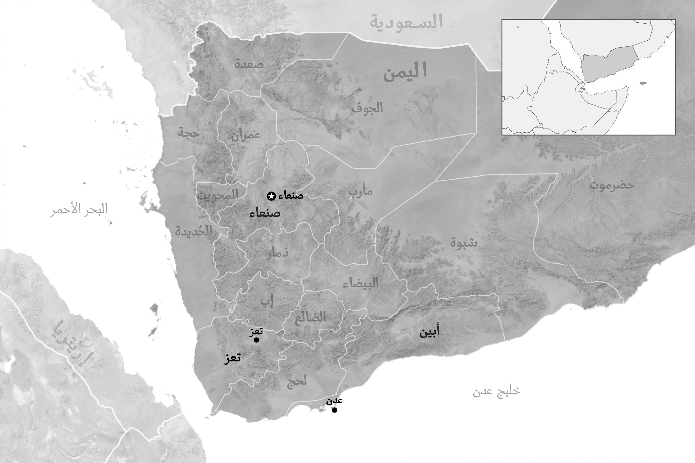 خريطة اليمن