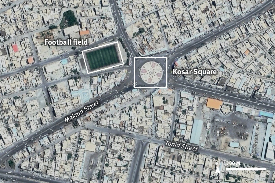 Map of Zahedan 