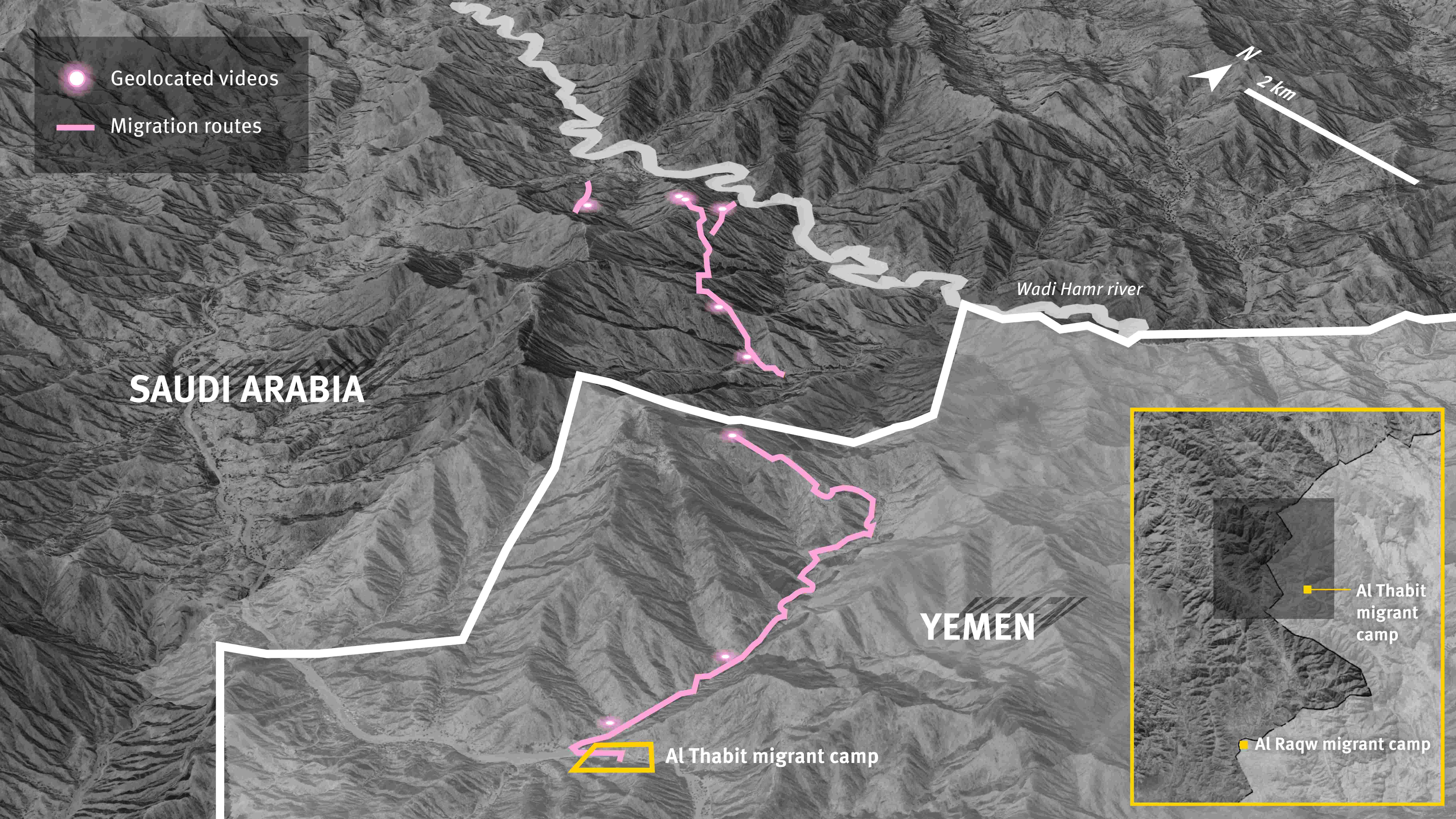 3d model of a migration route