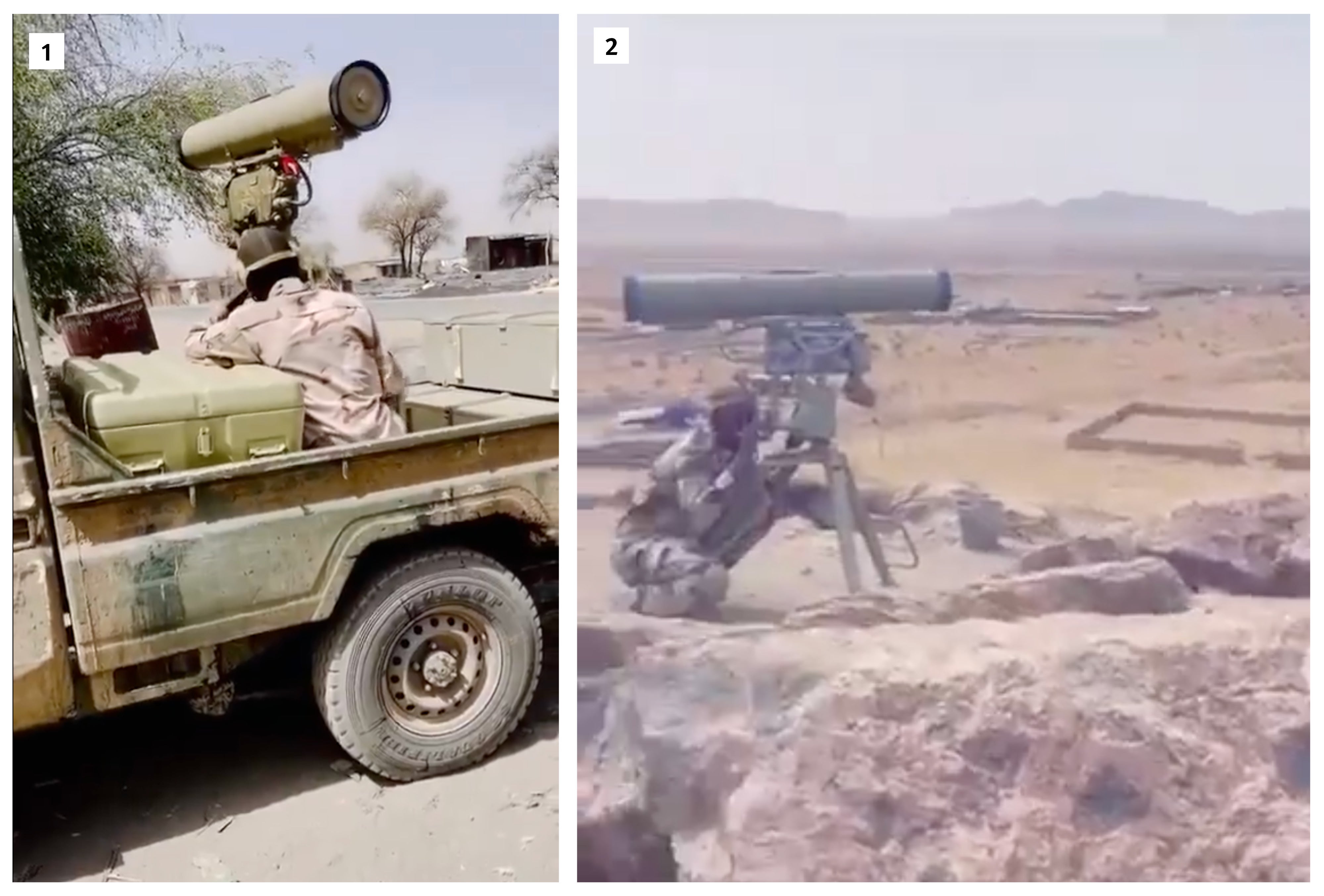 Human Rights Watch geolocated one video (1) to be in El Fasher and confirmed that a second video (2) was filmed a few hundred meters east of El Fasher, the location originally identified by investigator Benjamin Strick.