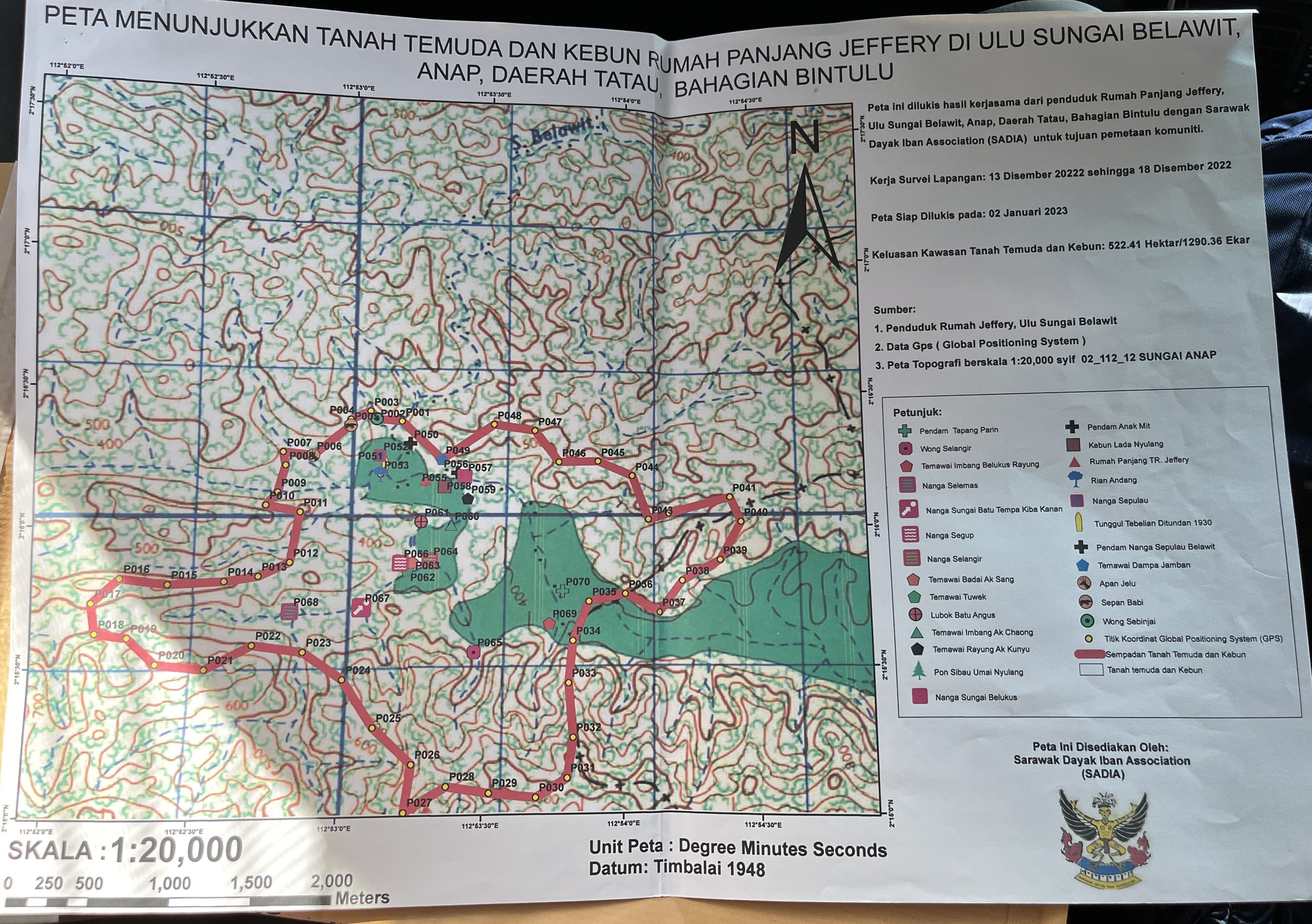 Photo of a map 