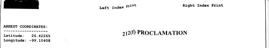 excerpt of a form