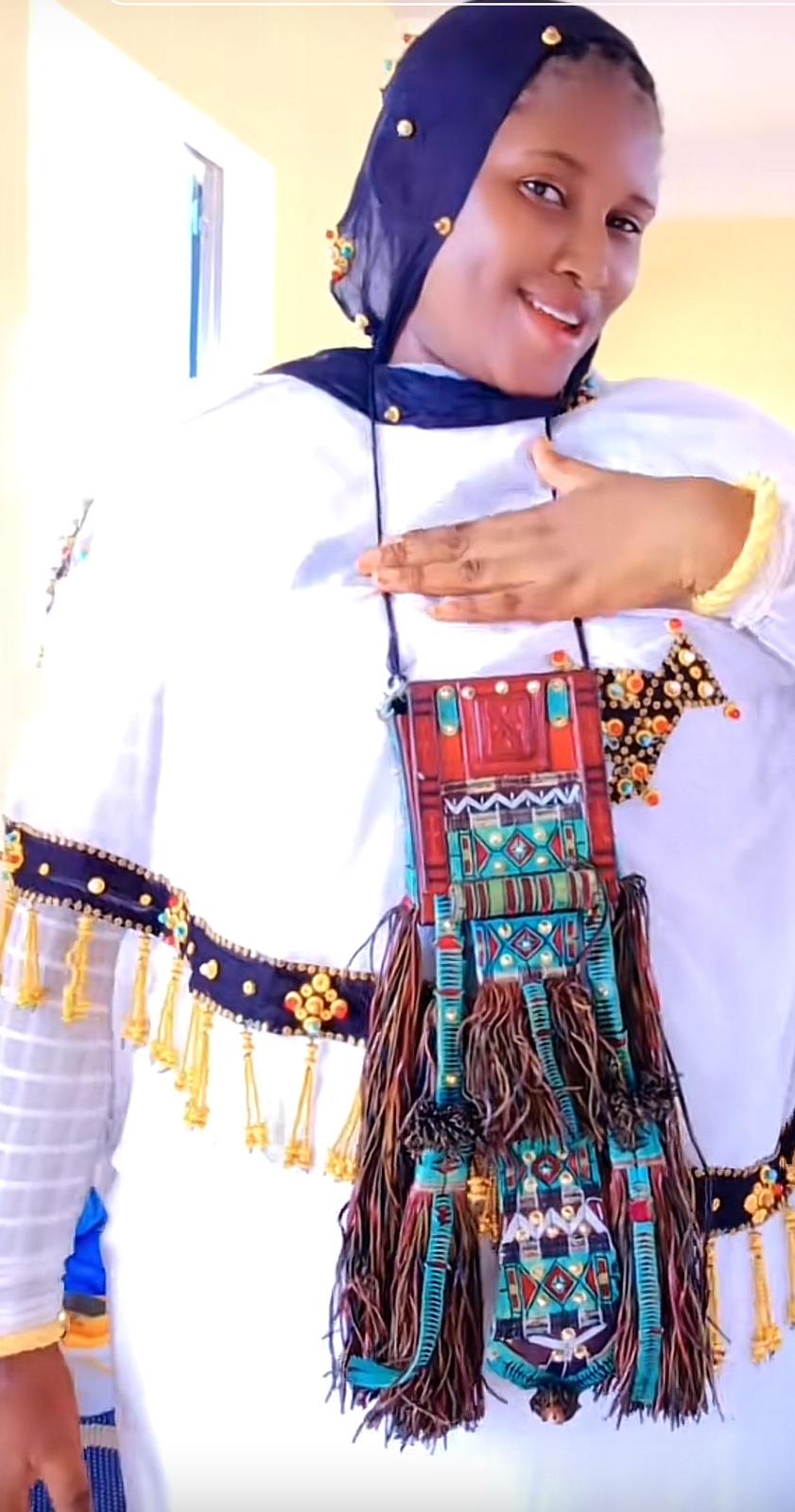 Une capture d'écran de Mariam Cissé dans une vidéo postée sur TikTok en septembre 2025.