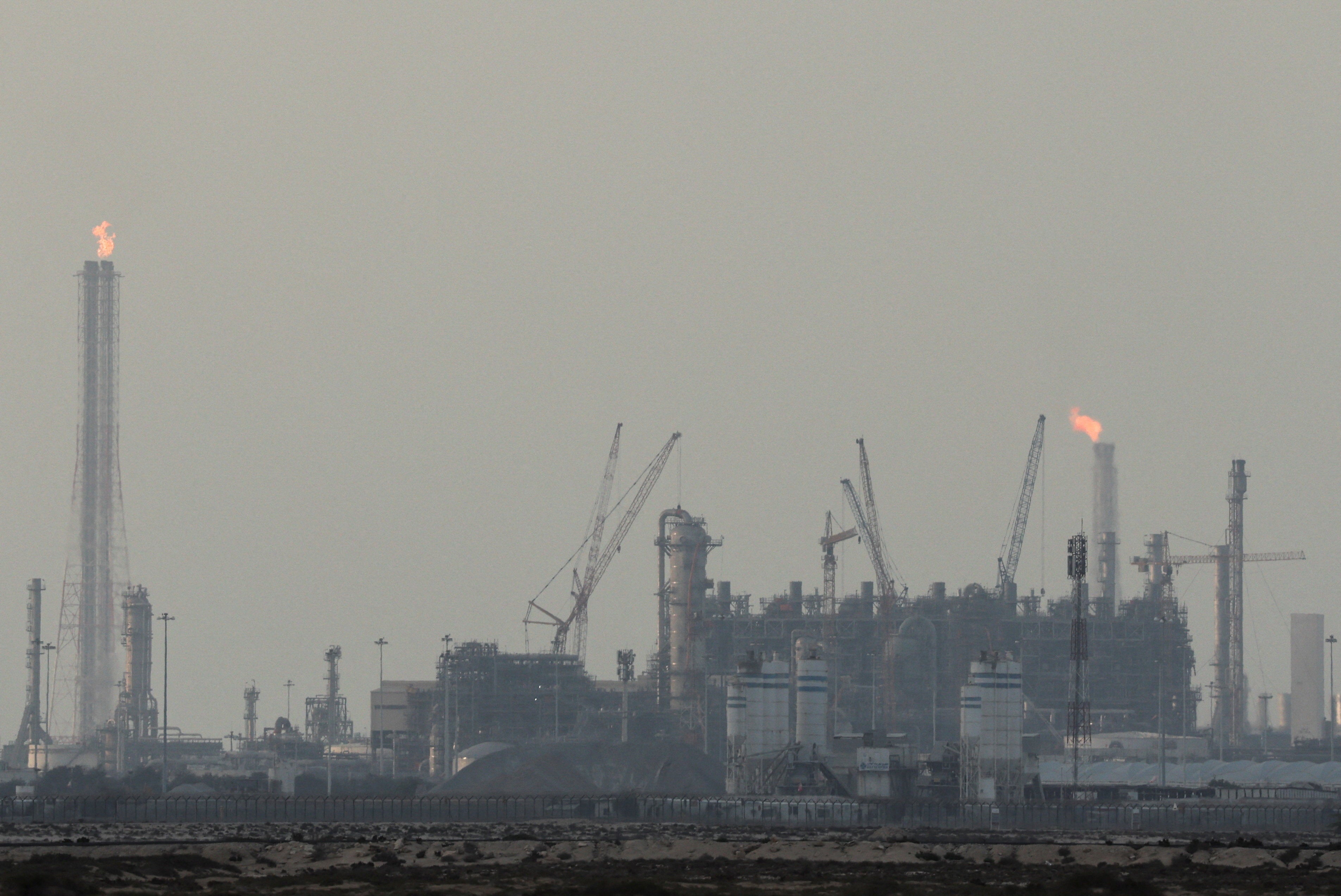 Des installations de production de gaz naturel liquéfié (GNL) de Qatar Energy à Ras Laffan, au Qatar, photographiées le 2 mars 2026. 