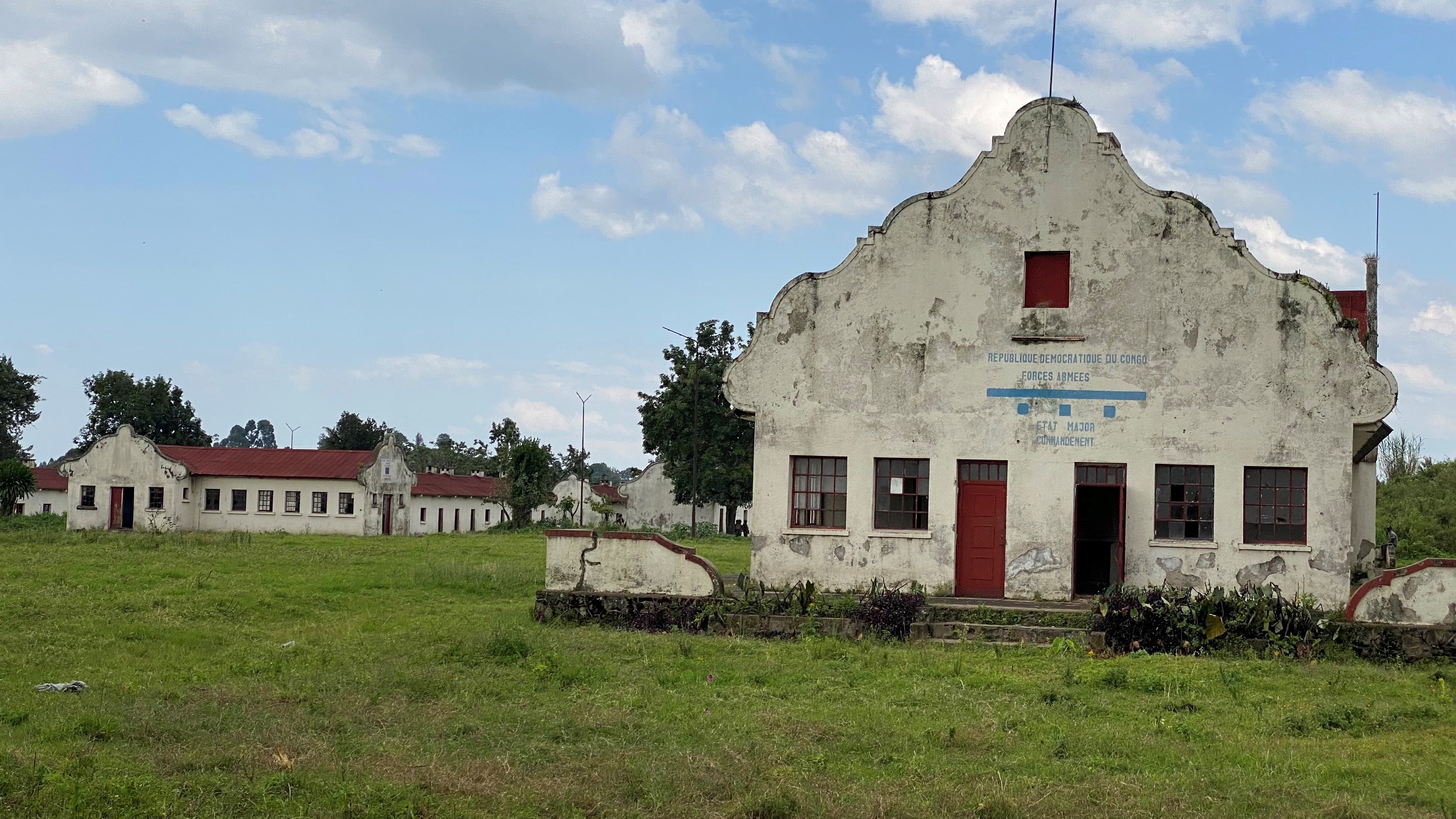 Exterior of a building on a military base