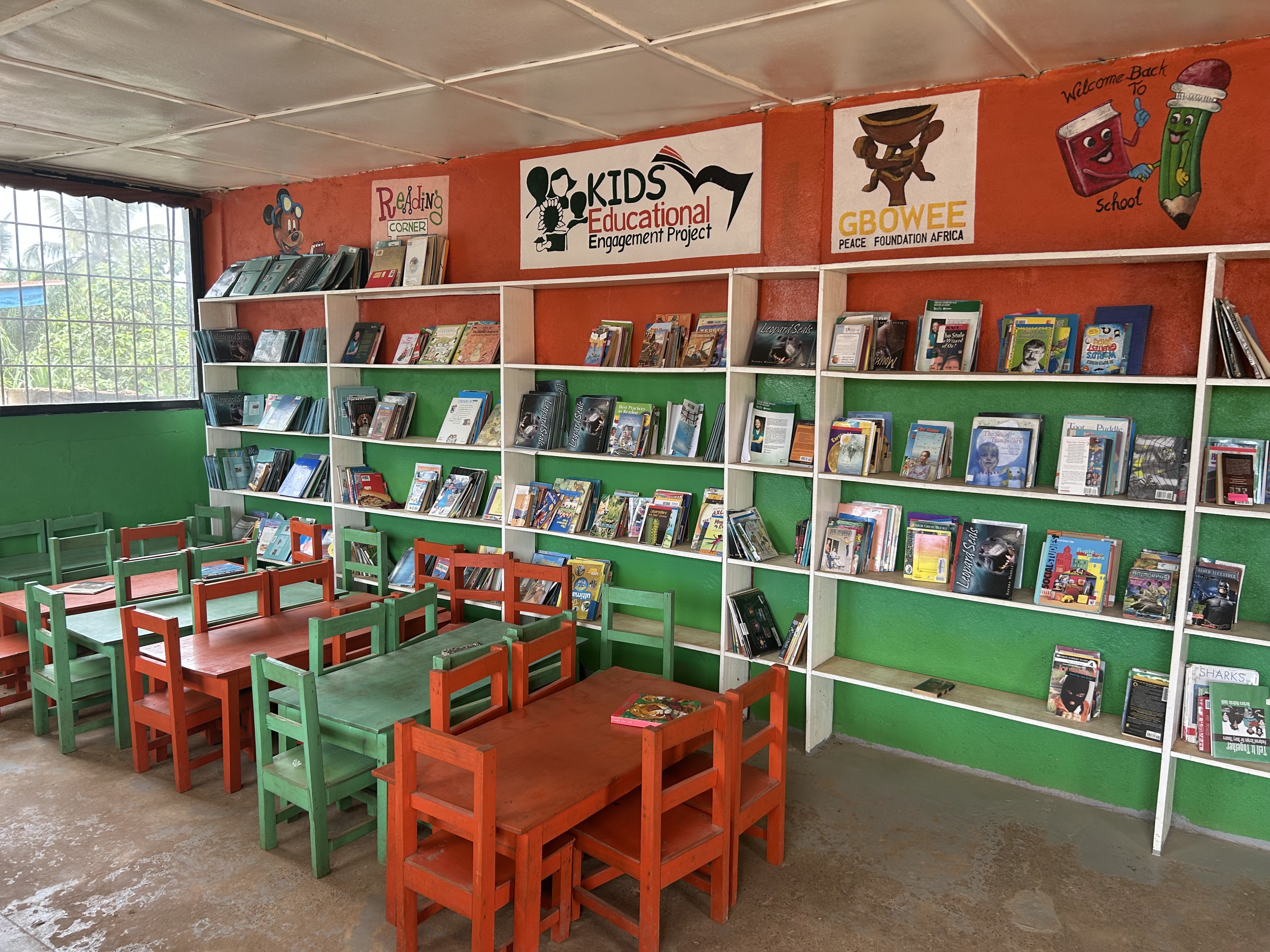 Library in a school