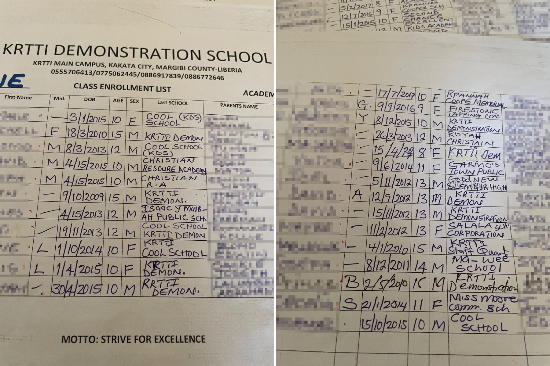 Redacted documents