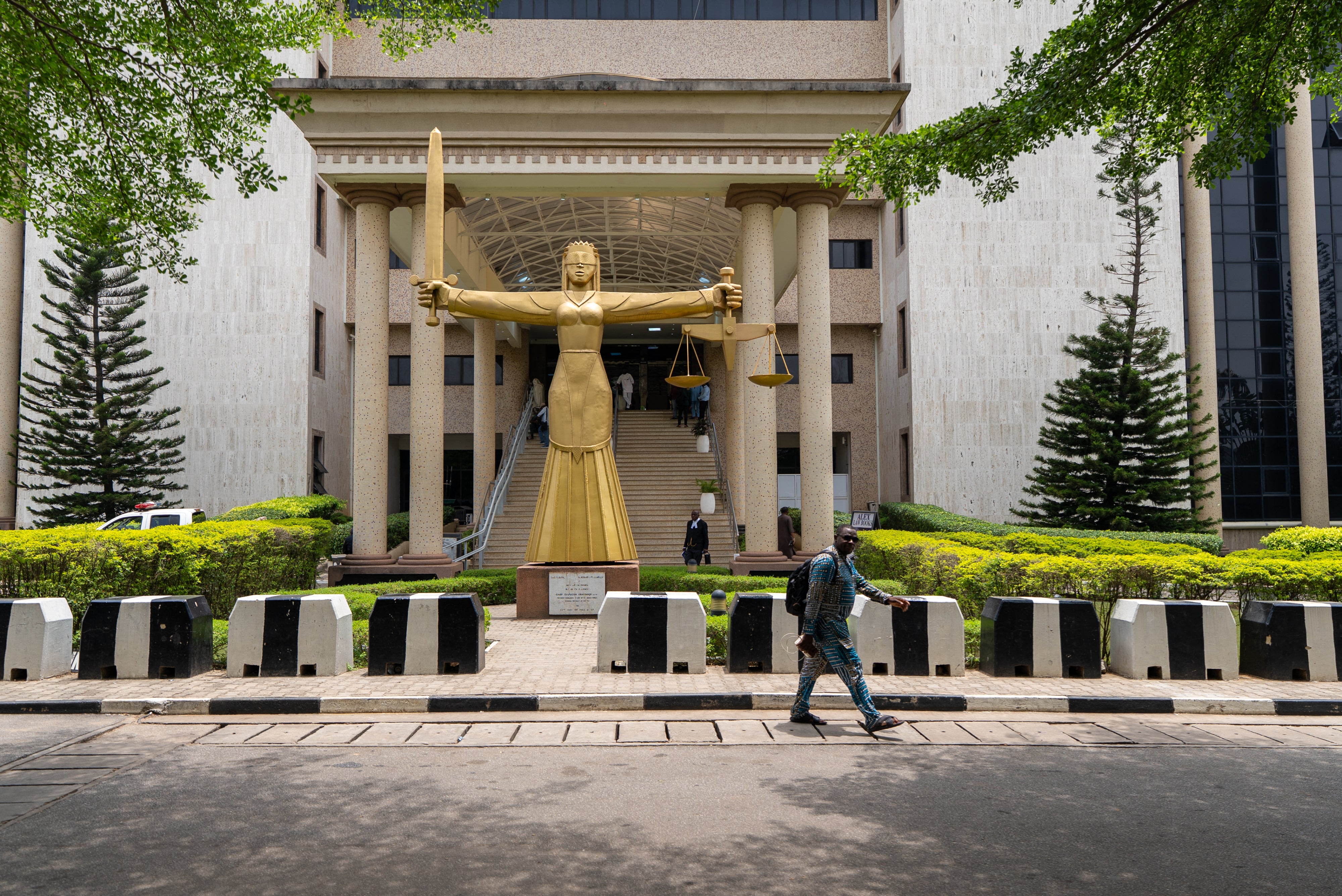 The Federal High Court premises in Abuja, Nigeria, on April 22, 2026.