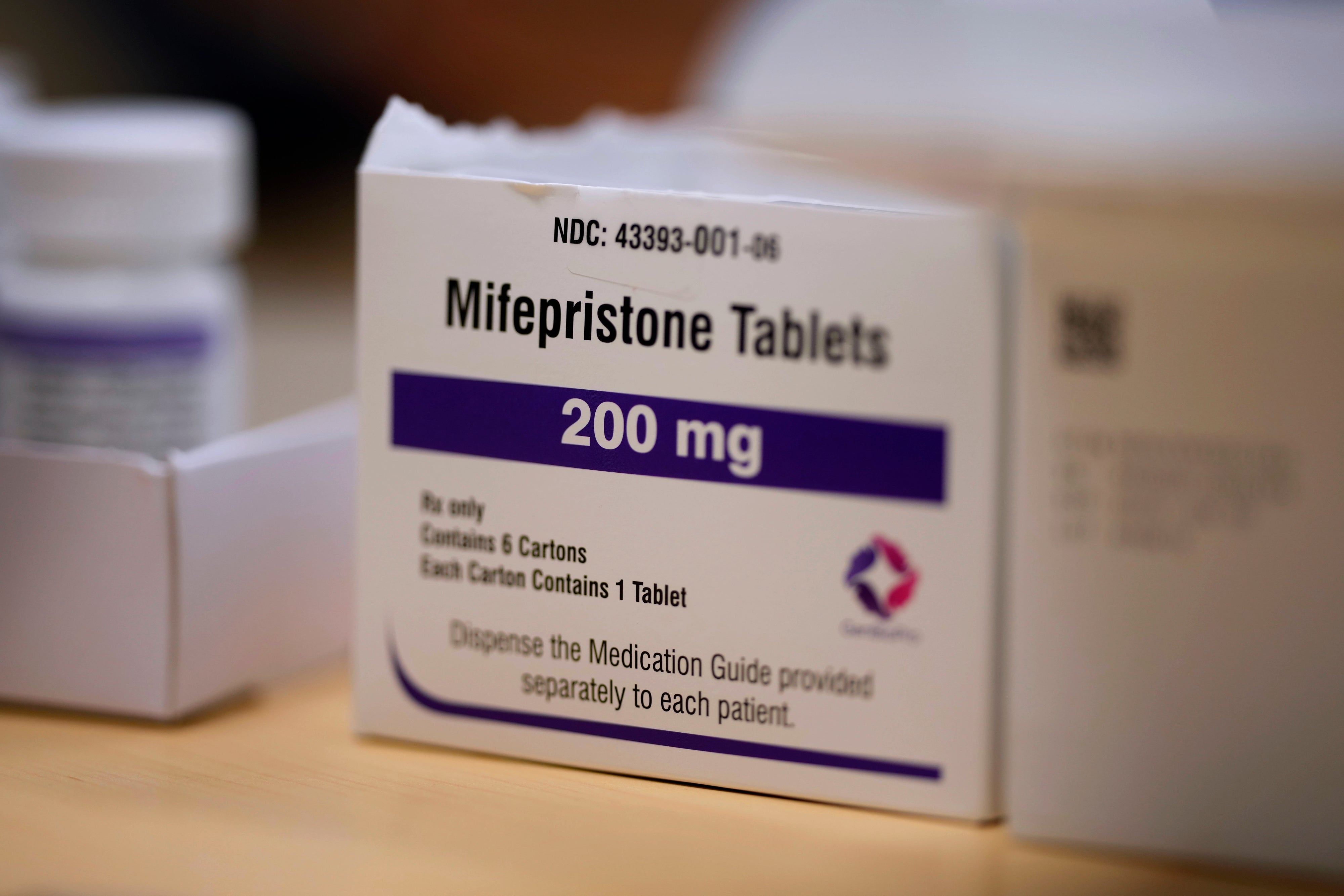 Mifepristone at a Planned Parenthood clinic in Ames, lowa, US, July 18, 2024. 