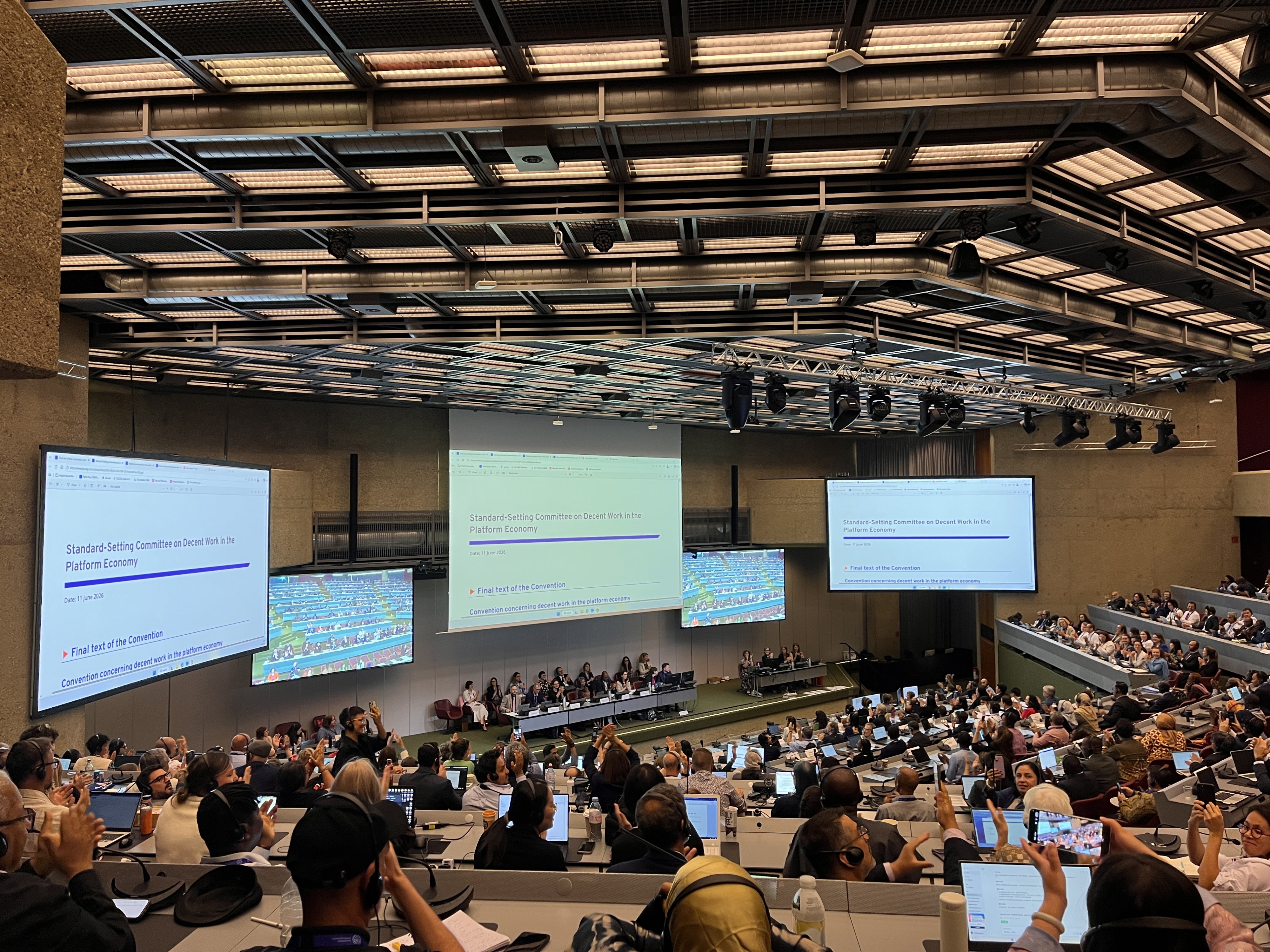 Delegates of the Standard-Setting Committee on Decent Work in the Platform Economy