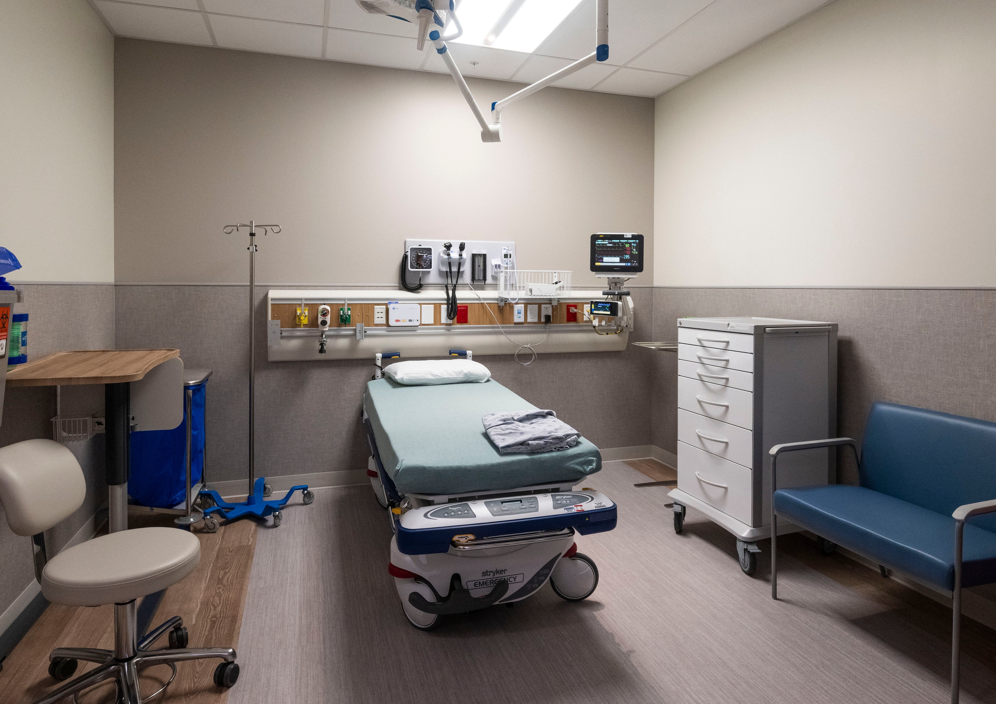 A room in the emergency department at UCI Health hospital in Irvine, California, US, November 6, 2025.