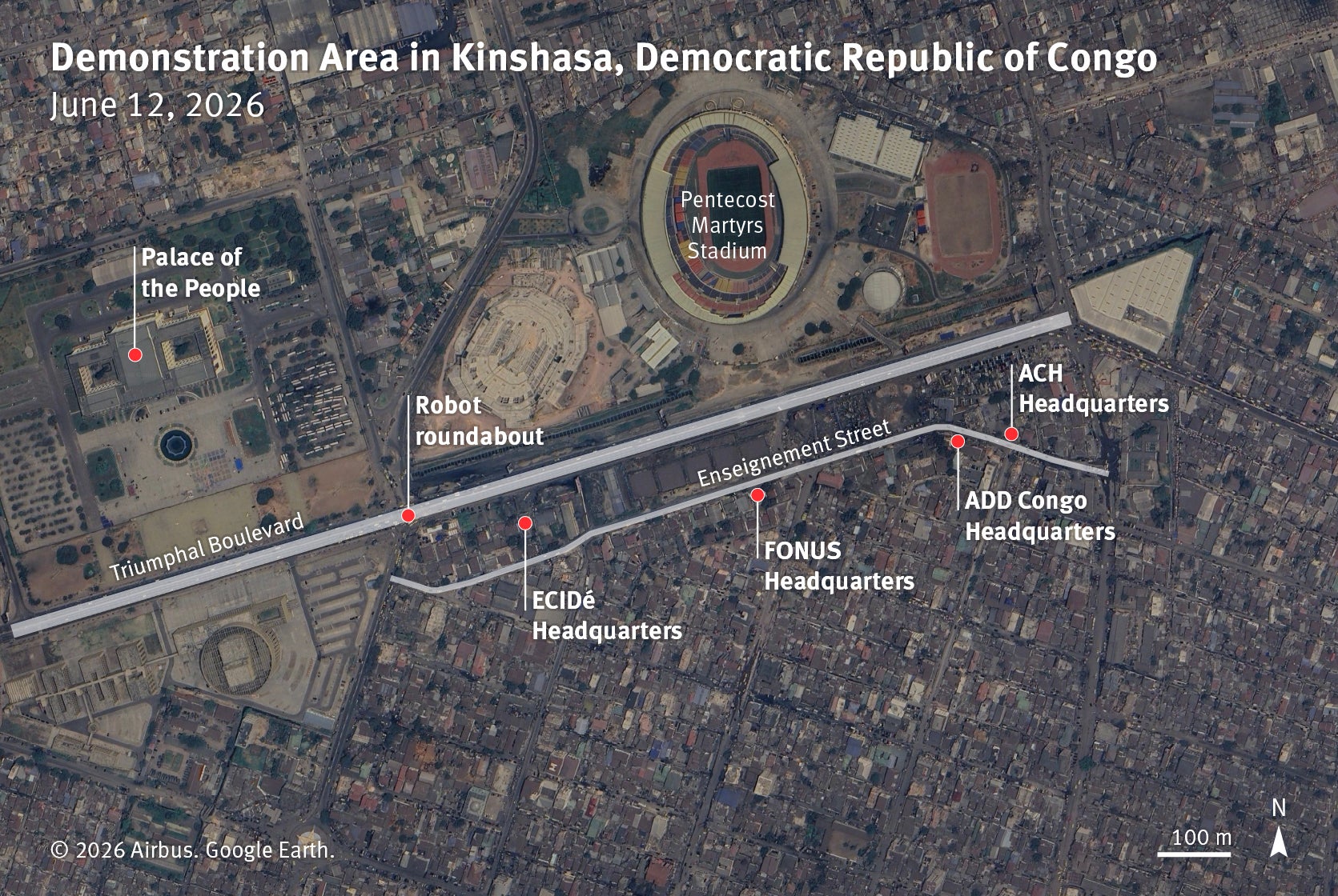 Map of Kinshasa