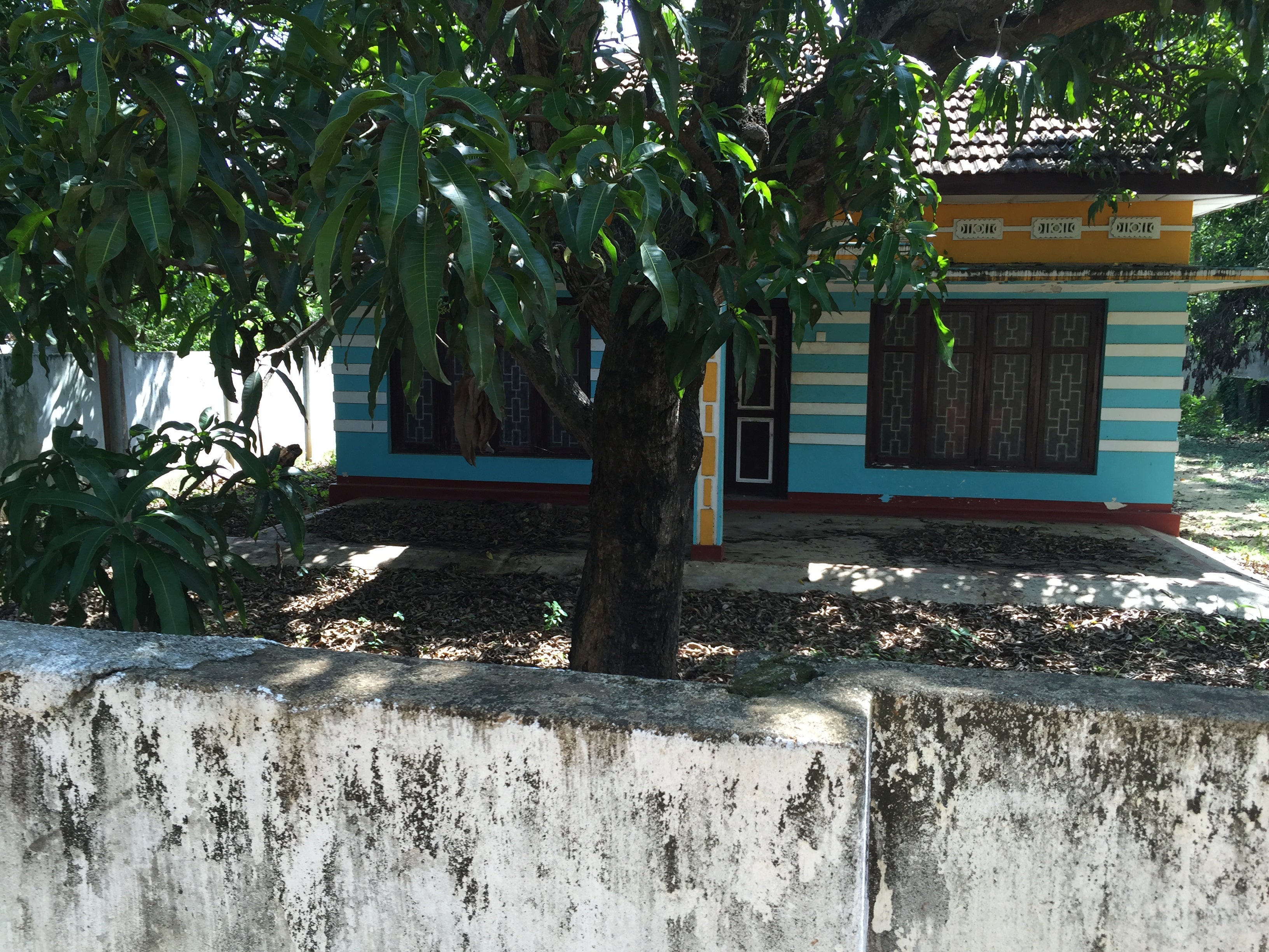   The shuttered former office compound of Action Contre la Faim (ACF) in Muttur, Sri Lanka, October 22, 2015. 