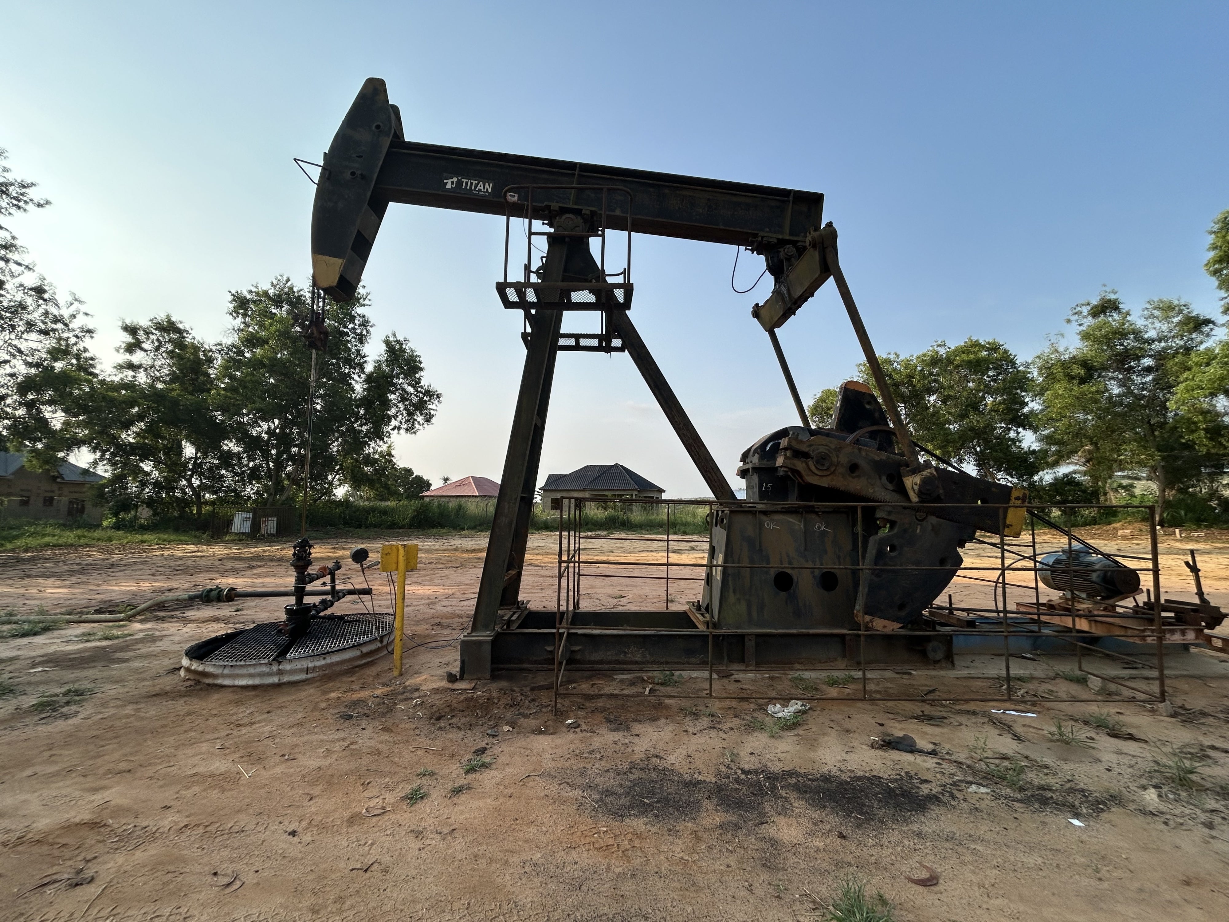 Oil well at Perenco’s concession in Democratic Republic of Congo.