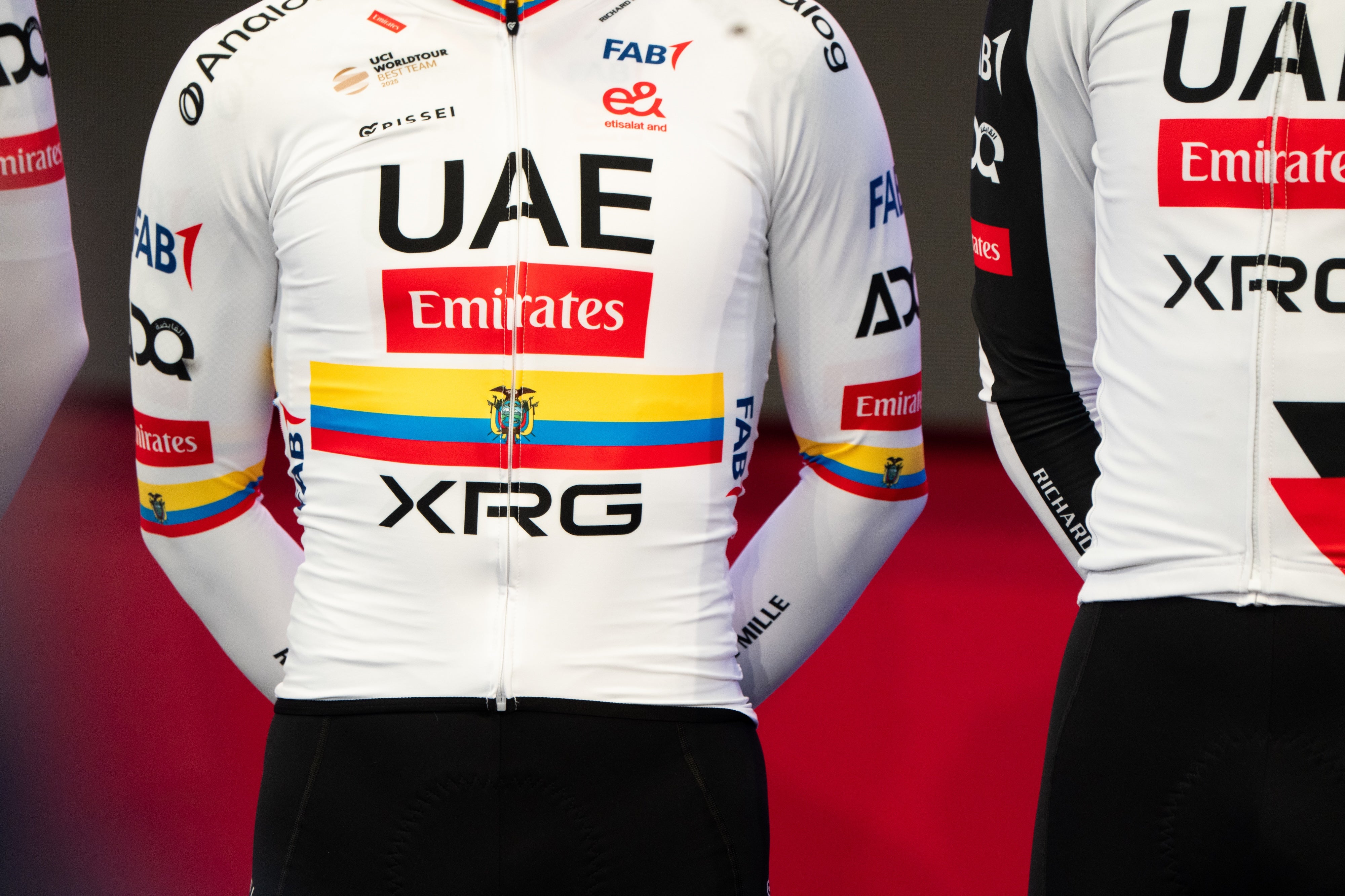 UAE Team Emirates - XRG Pro Cycling team during the team presentation of the 109th Giro d'Italia in Burgas, Bulgaria, on May 6, 2026. 