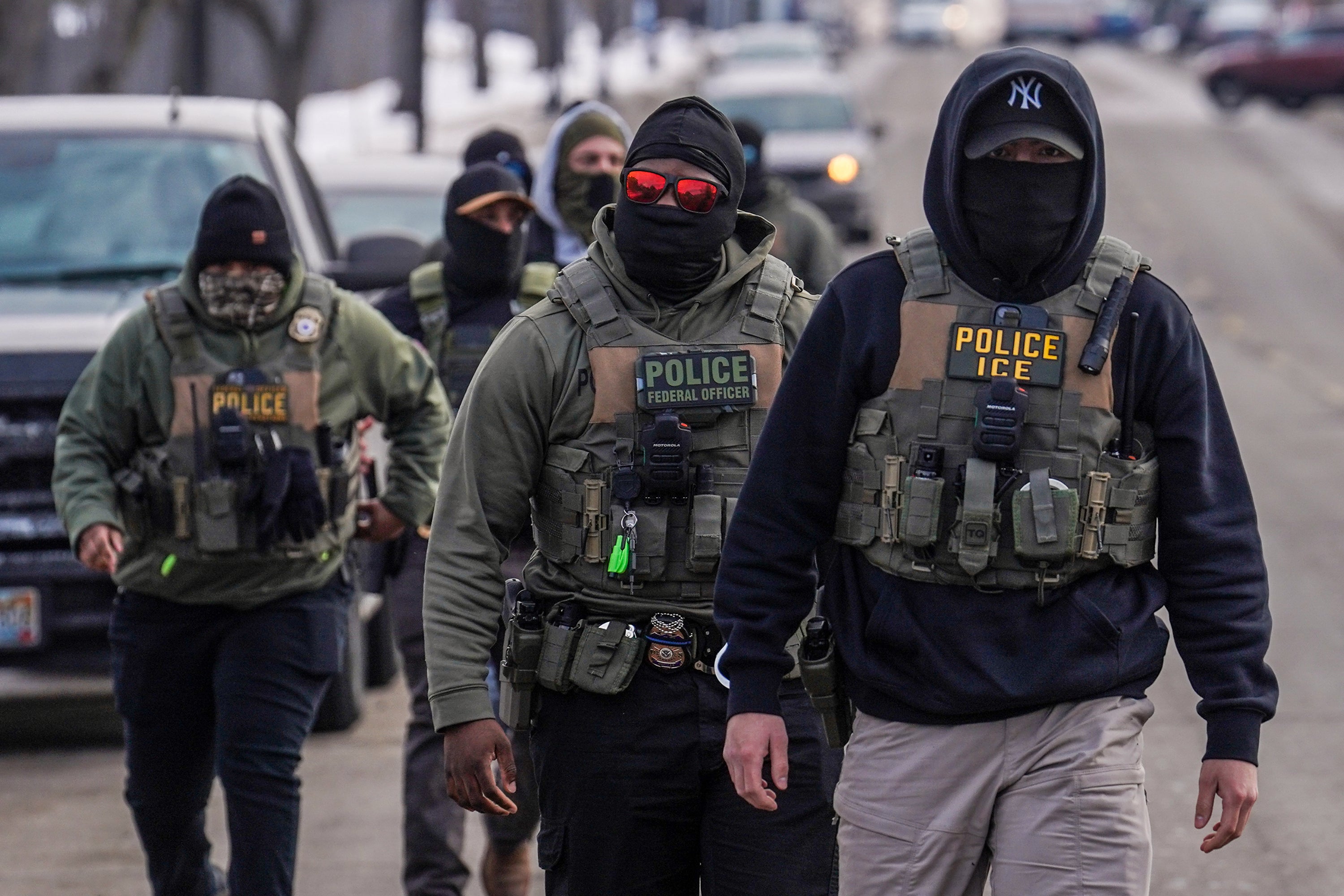 Federal agents conduct immigration enforcement operations in Minneapolis, Minnesota, February 5, 2026.