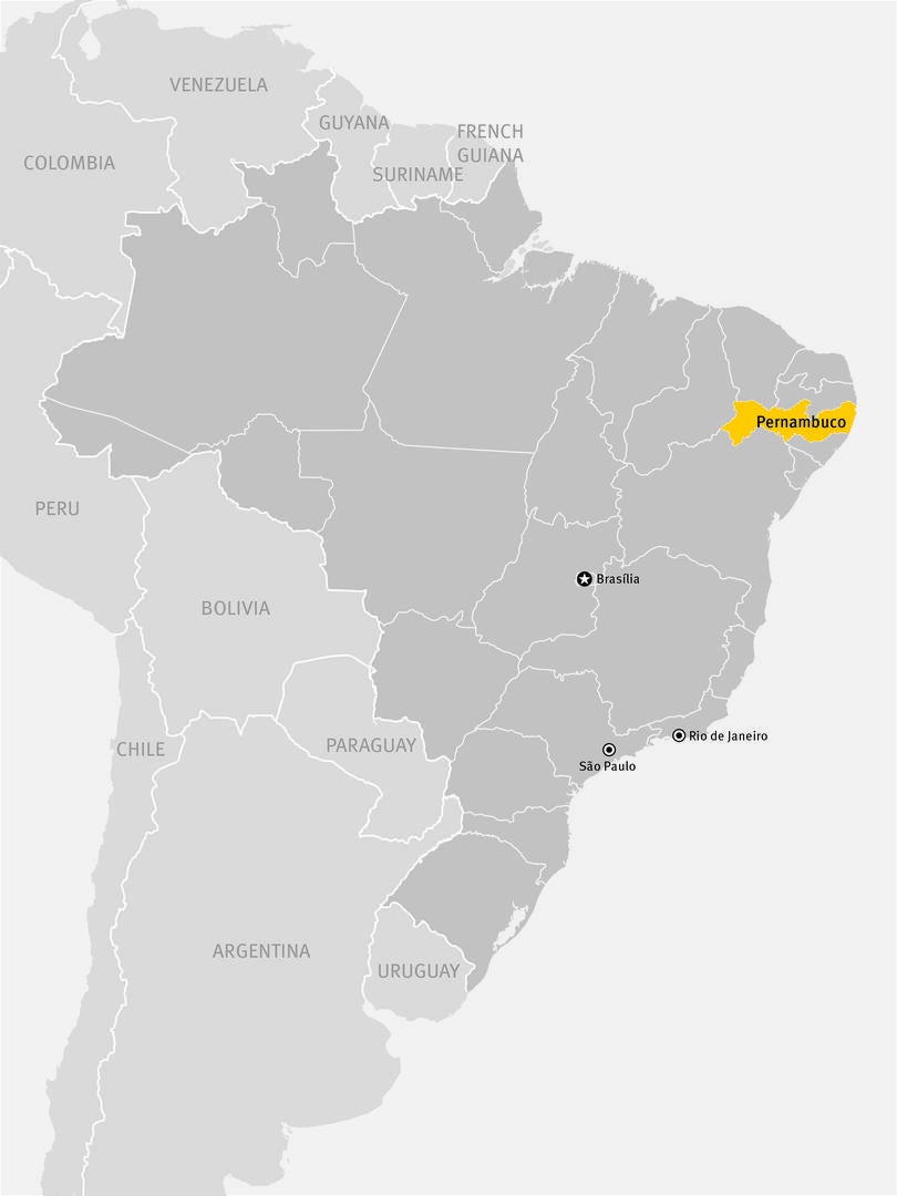 map of brazil