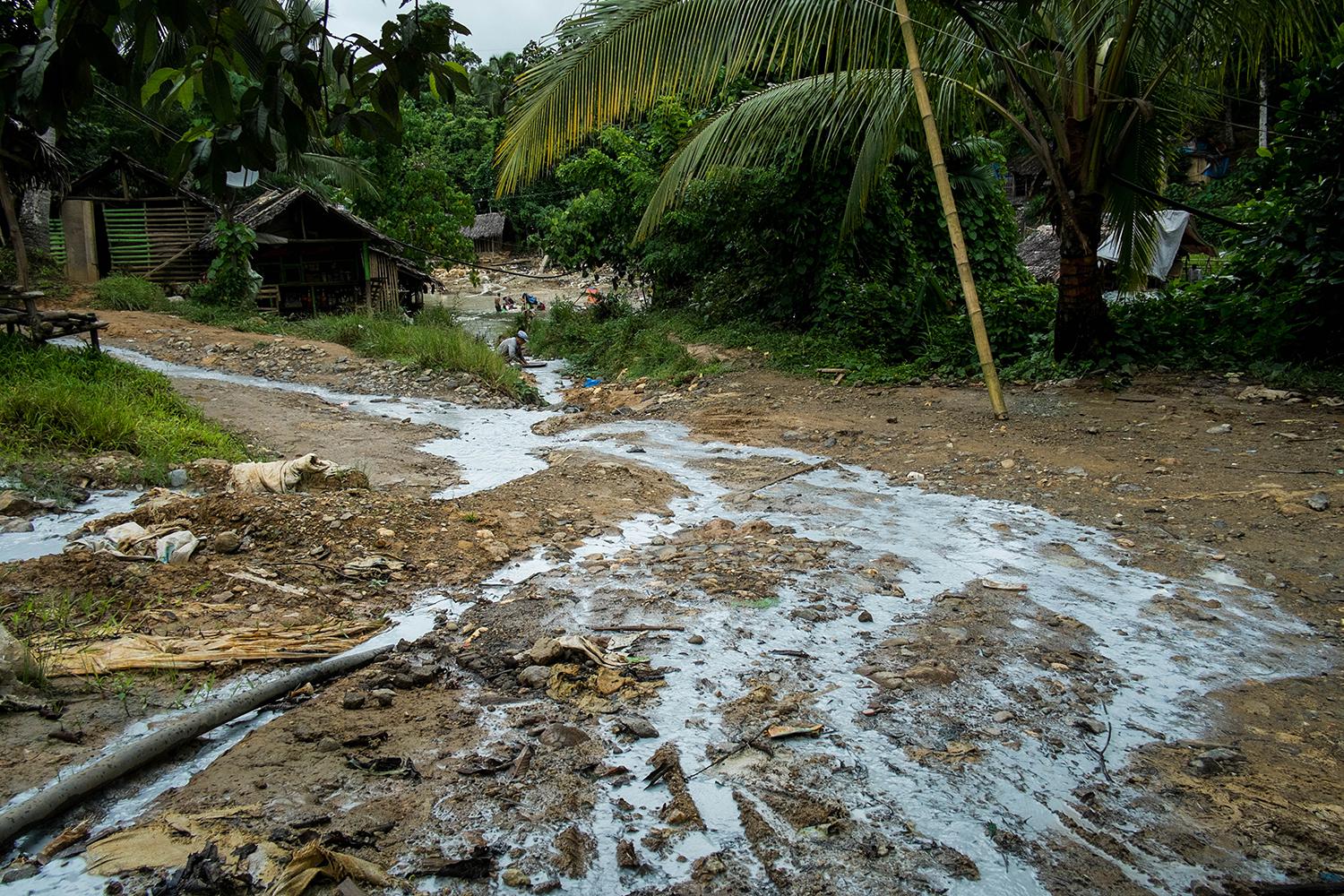 Mercury-contaminated water