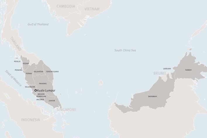 map of malaysia