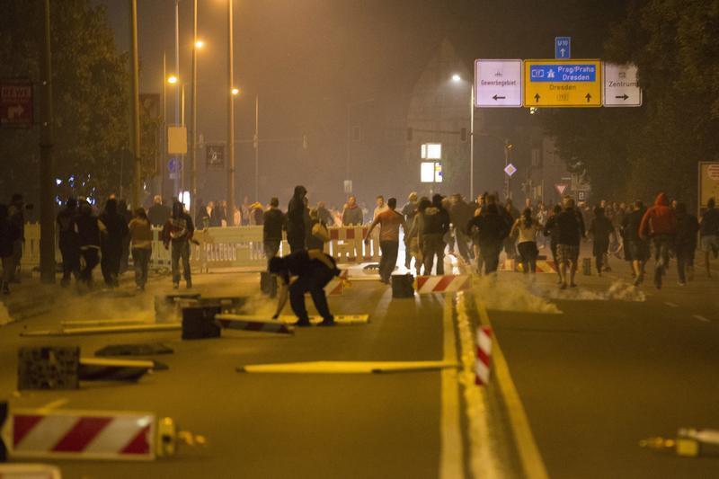 Rechtsradikale Demonstranten