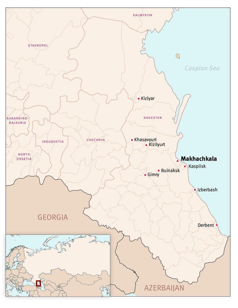 dagestan map
