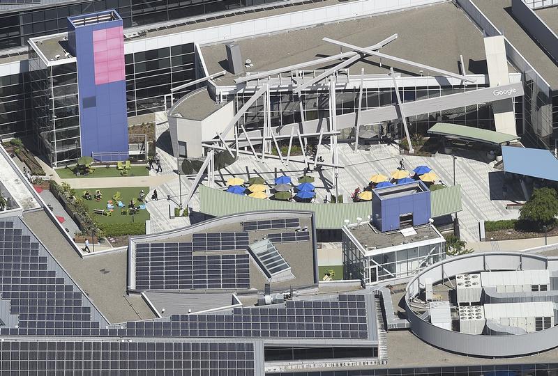 The Alphabet Inc. campus, also known as Googleplex, in Mountain View, California.