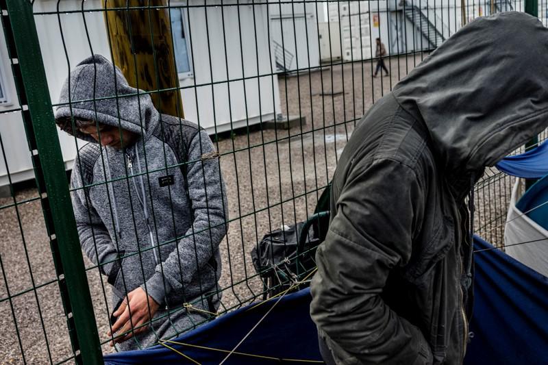 Outside of the converted containers where unaccompanied children were being sheltered as demolitions began, hundreds more had not yet been registered by midweek. 