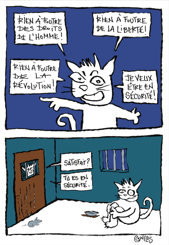Letter to Tunisians Caricature 2- French