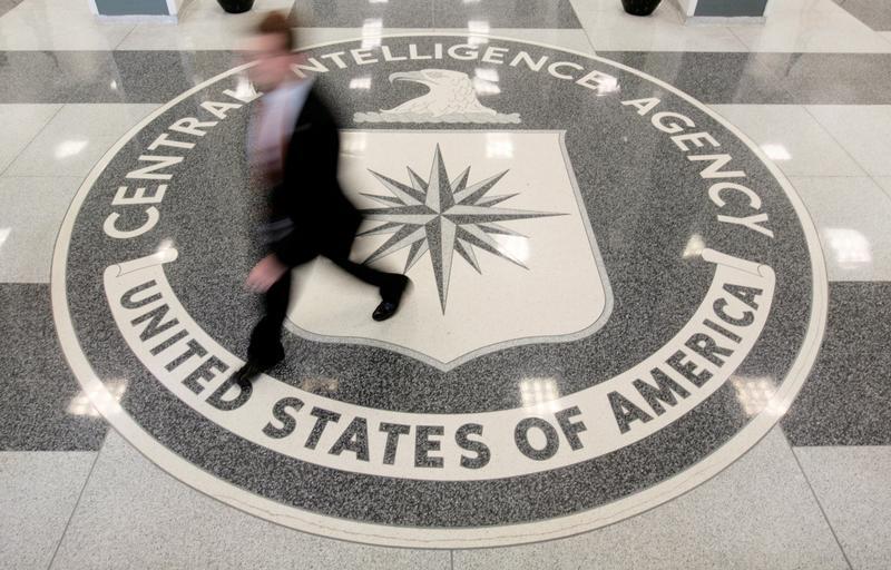 The lobby of the CIA Headquarters Building in Langley, Virginia, U.S. on August 14, 2008.