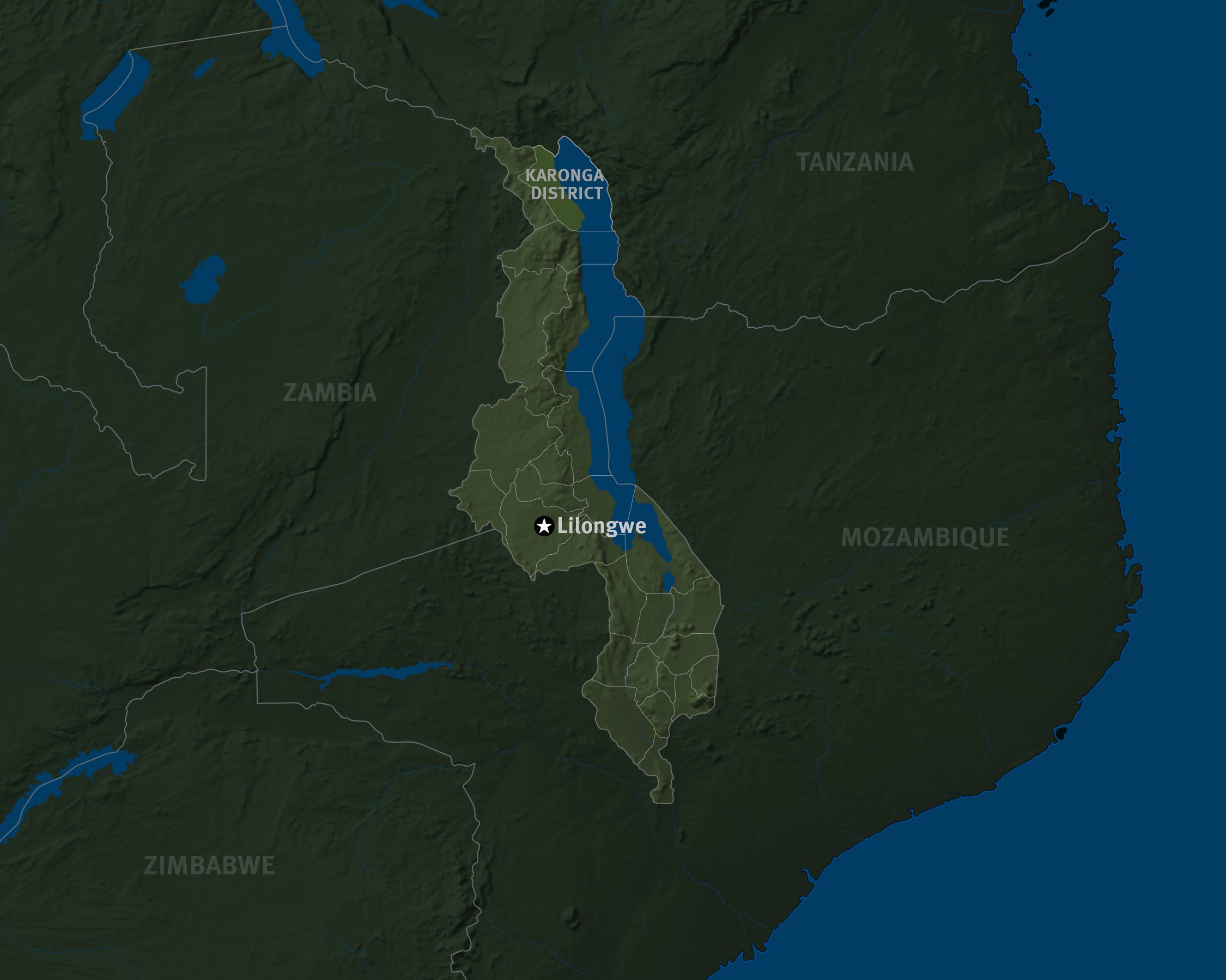 Map of Malawi