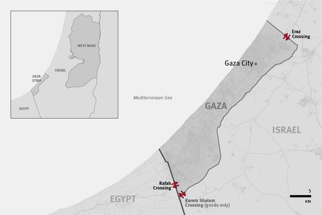 Map of Israel/Palestine