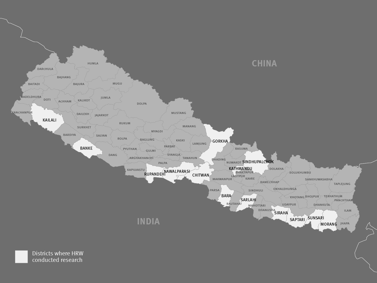 Map of Nepal