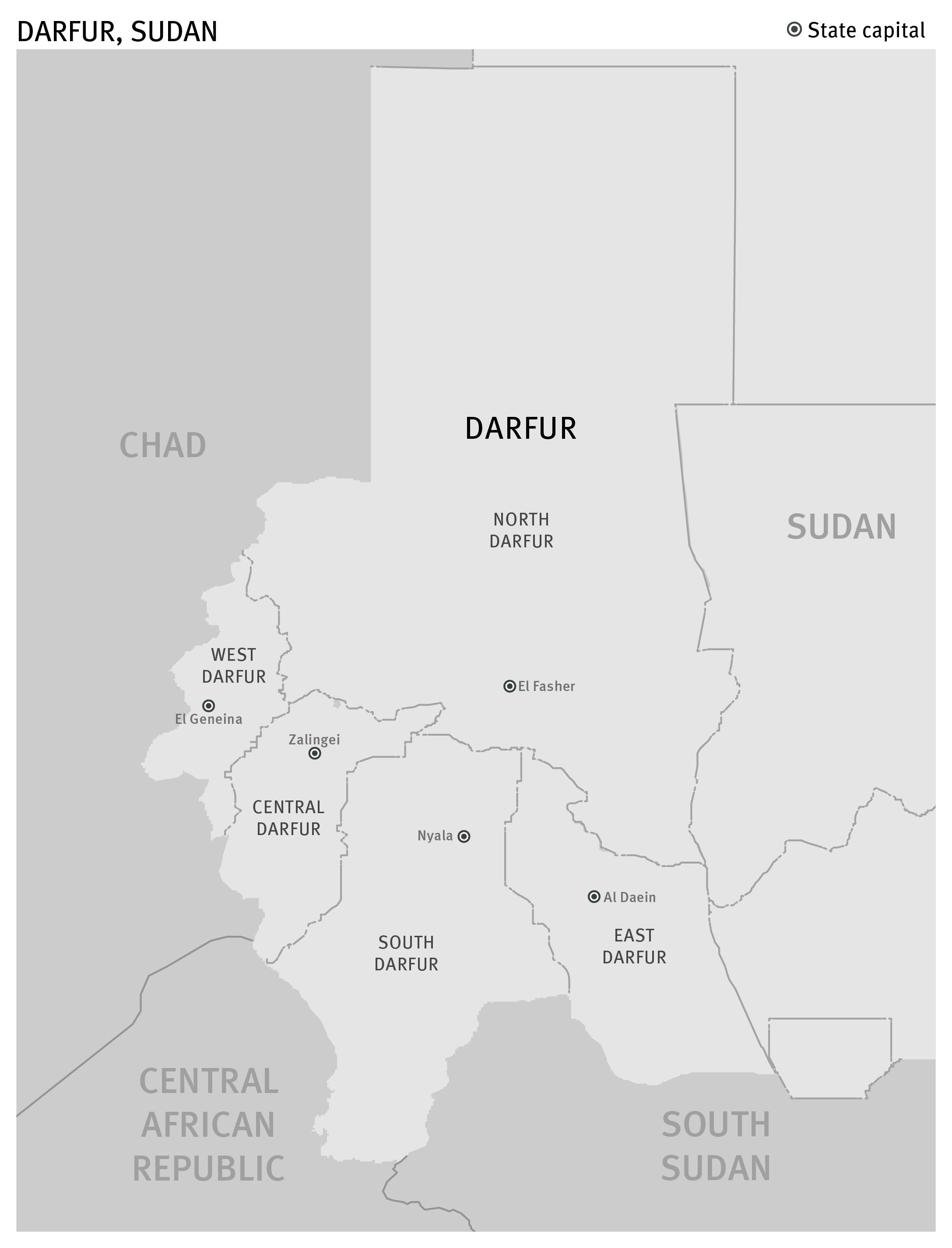 Map of Darfur