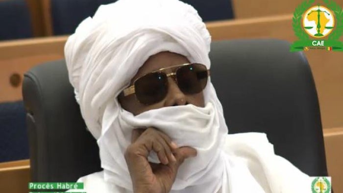 Hissene Habre during his trial in 2015