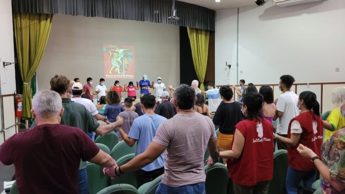 Survivors and relatives of those killed during the August 2020 operation remember the victims during a seminar at the Federal University of Amazonas in 2023.