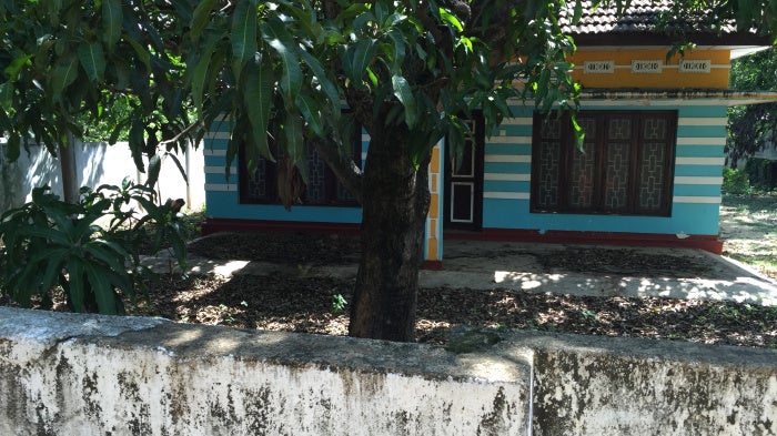   The shuttered former office compound of Action Contre la Faim (ACF) in Muttur, Sri Lanka, October 22, 2015. 