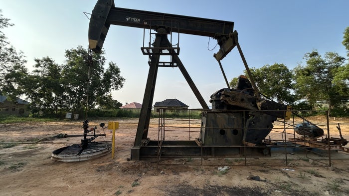 Oil well at Perenco’s concession in Democratic Republic of Congo.