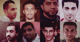 A collage of photos of 8 different men
