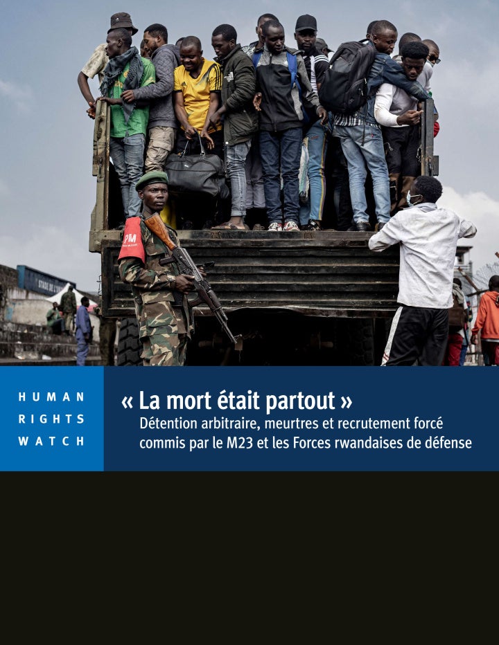 report cover in French