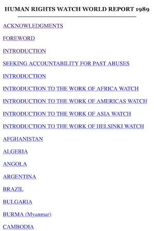 World Report 1989