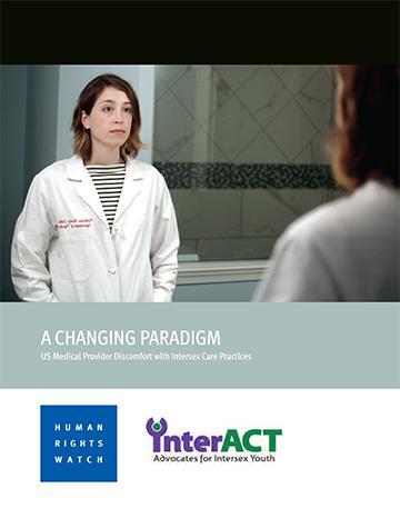 Cover for Intersex Report