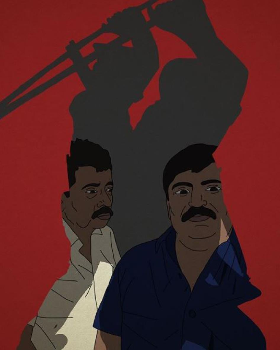'The custodial death of Jayaraj and Bennix (Fenix), 2020', an illustration by artist Siddhesh Gautam.