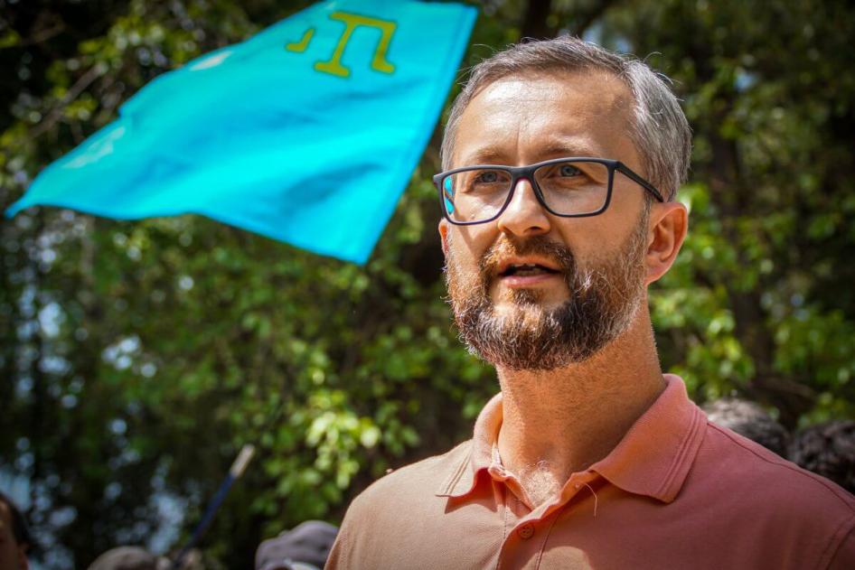 Nariman Dzhelyal in Crimea in 2019. 