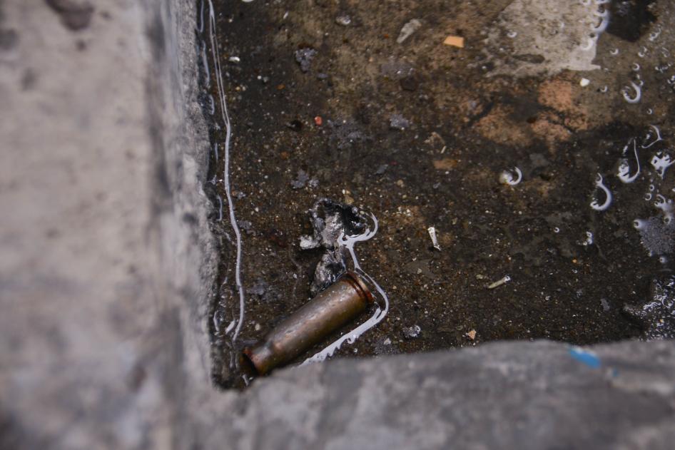 The Lagos Panel Of Inquiry finds bullet shells during their Visits to Lekki Toll Gate on October 30, 2020. 